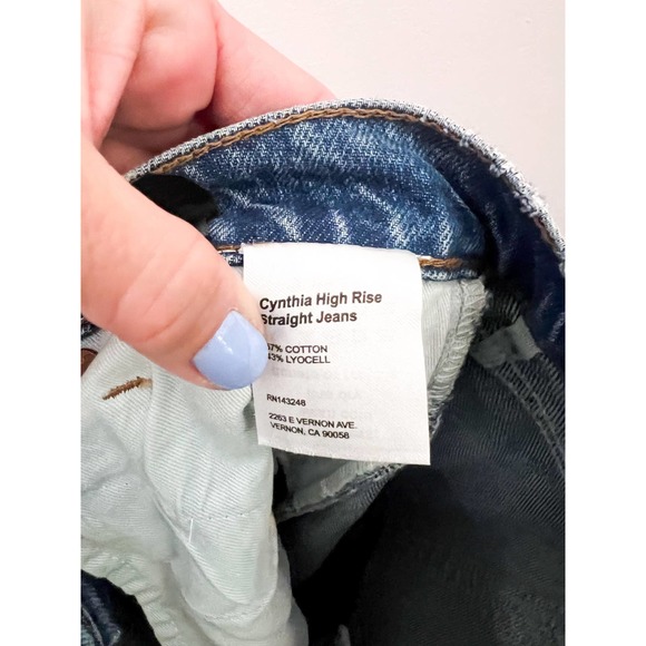 Reformation Cynthia High Rise Straight Jeans Size 27 - Picture 7 of 7